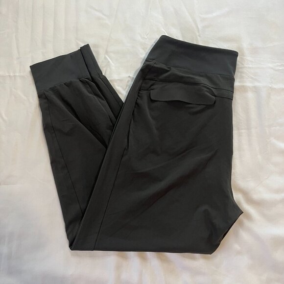 Athleta Dark Gray 7/8 Cropped Lightweight High Waist Athletic Pants | Size 12 - Picture 5 of 5